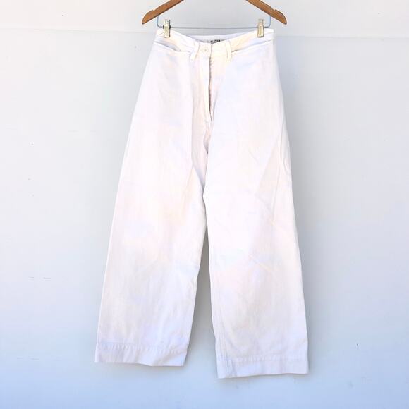 Ali Golden Sailor Pants Wide Leg White Baggy High Waisted Medium - Picture 2 of 8